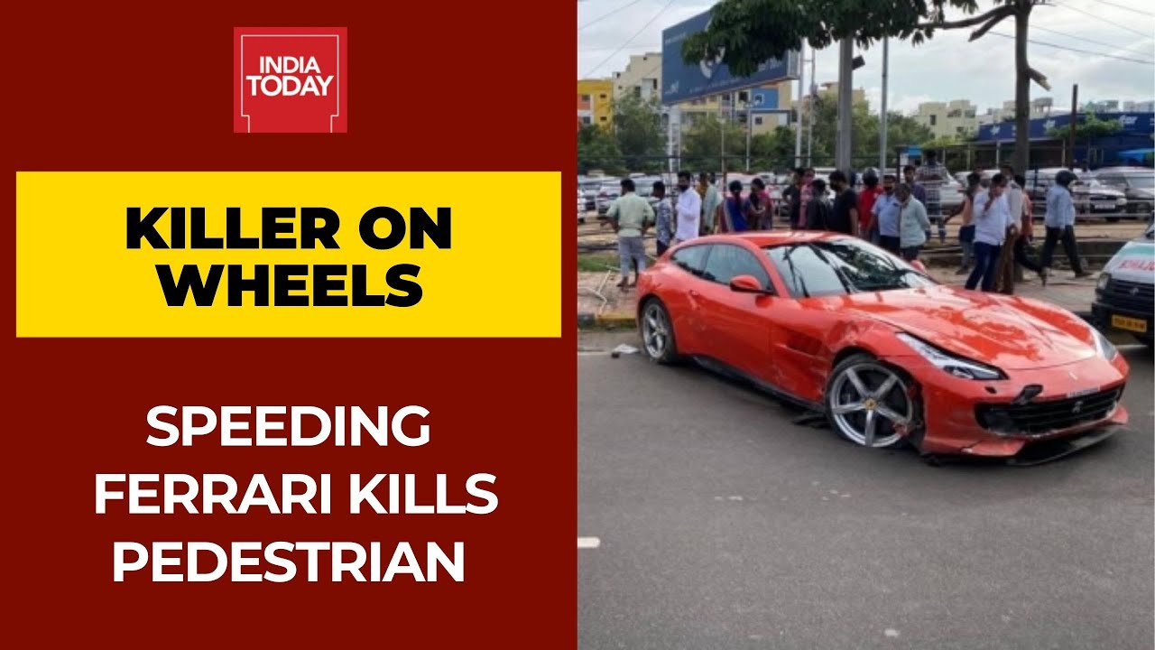 Pedestrian Dies After Run Over By Speeding Ferrari In Hyderabad; Driver Held