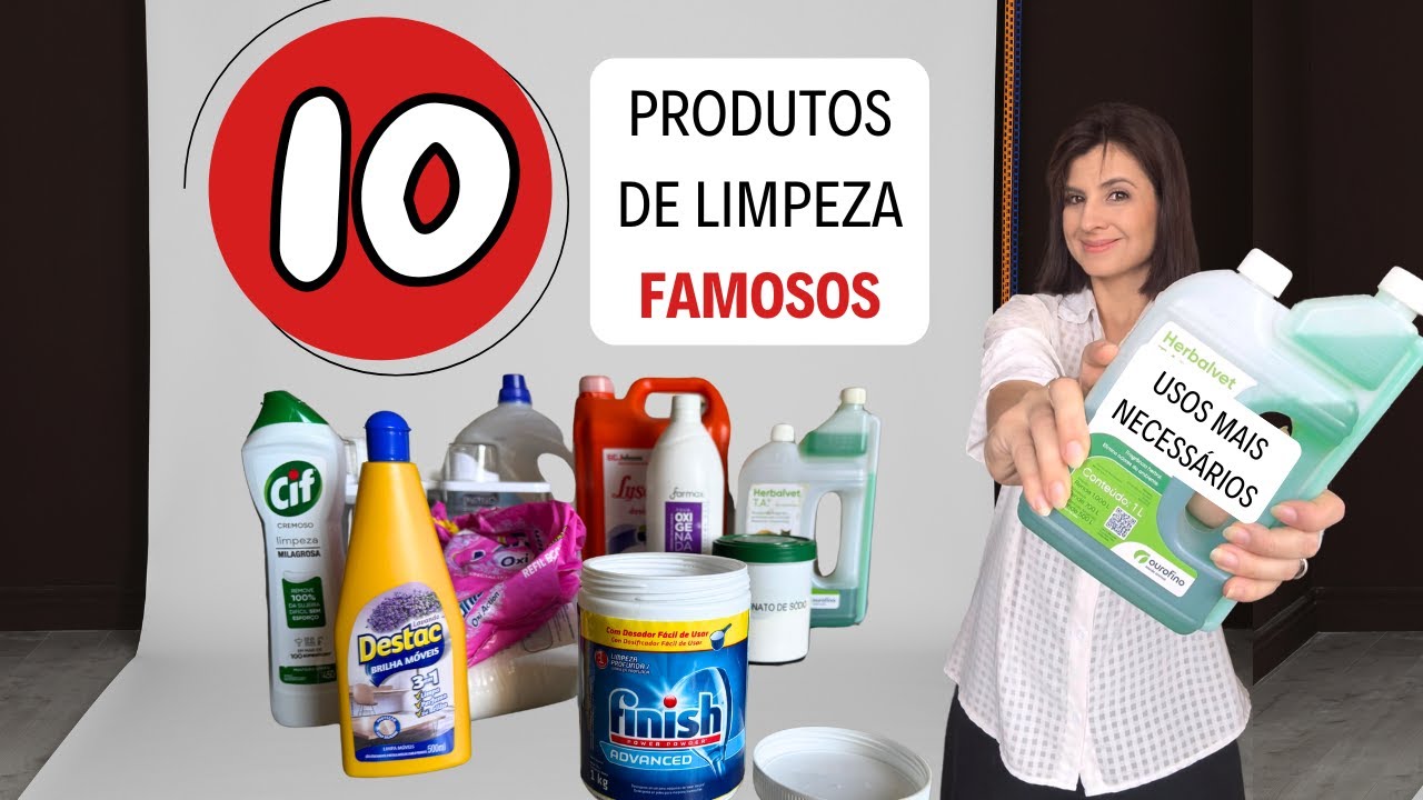 10 Produtos de Limpeza FAMOSOS e seus USOS mais NECESSÁRIOS pra casa da gente!