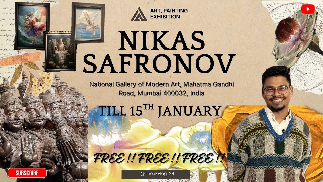 Nikas Safronov Art Exhibition Mumbai 🎨 | National Gallery of Modern Art | FREE Entry visiom Dream 