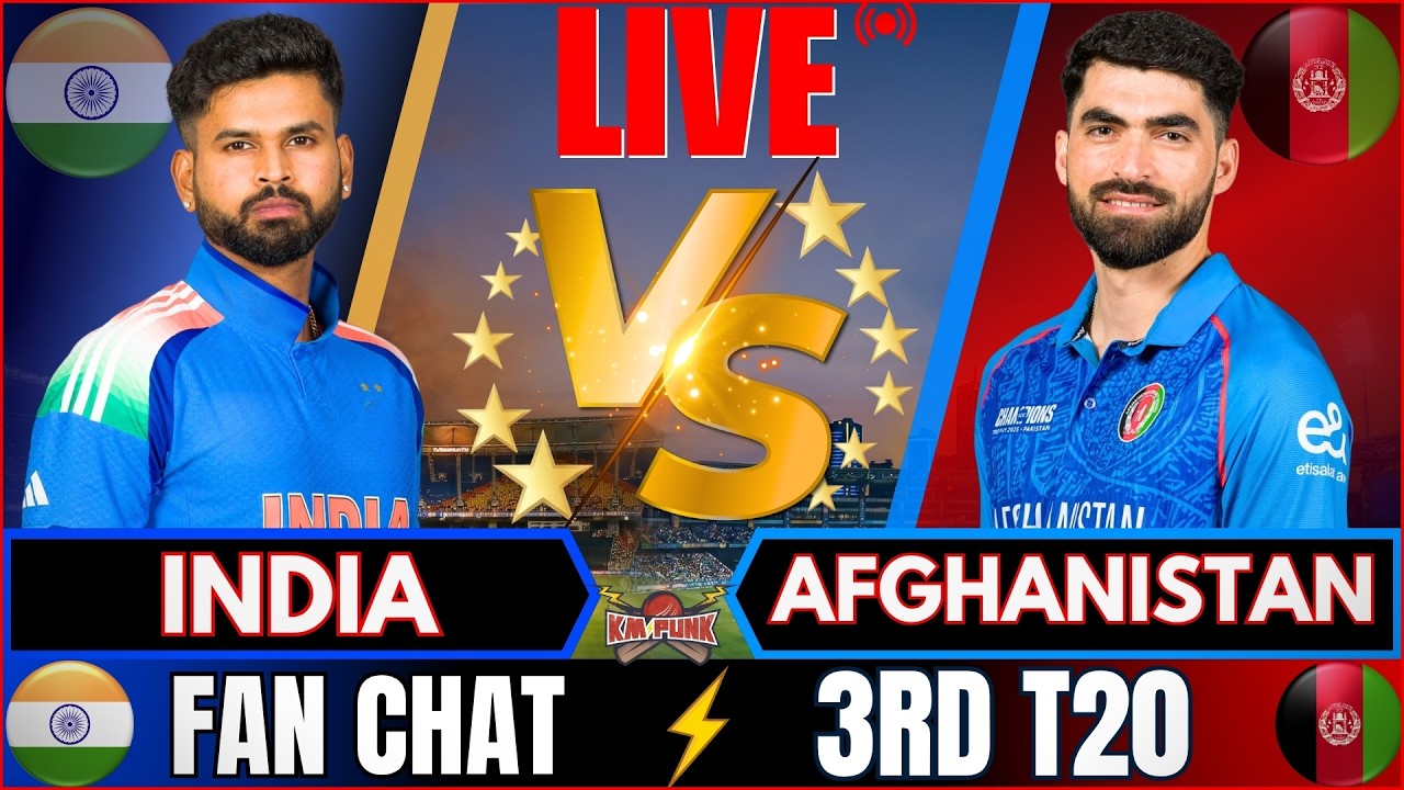 🔴IND vs AFG Live: India vs Afghanistan, 3rd T20 | Live match Today | Live Cricket Score & Fan Chat