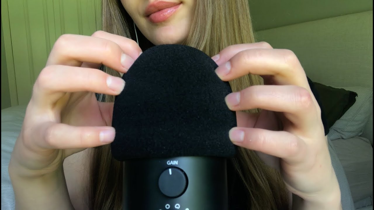 ASMR aggressive & deep mic scratching, repeating 