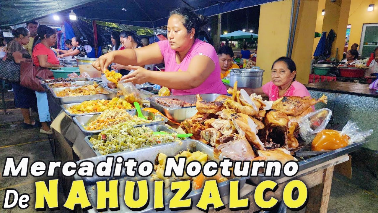 MERCADITO NOCTURNO DE NAHUIZALCO. Comidas, Típicos, Pan dulce, Lácteos etc.....