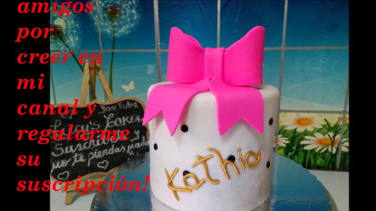Cómo hacer lazo o moño para pasteles y tips/ Lucy´s Cakes