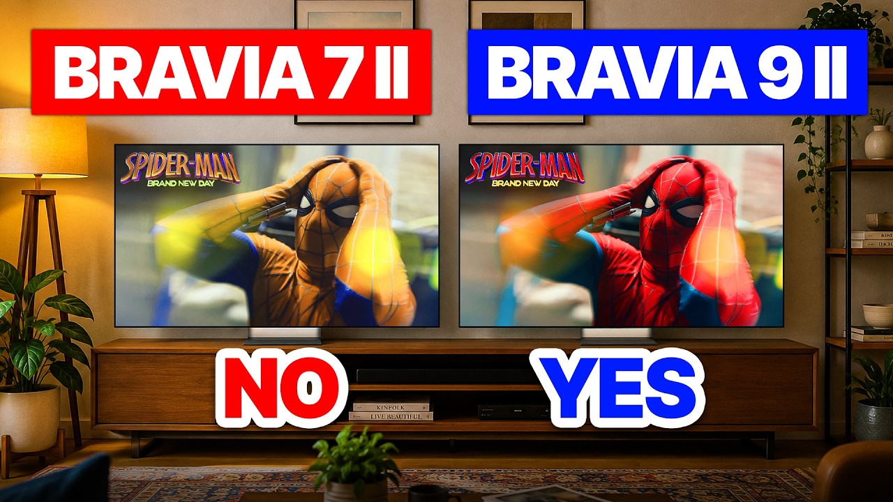 Sony Bravia 7 II против 9 II: ЕДИНСТВЕННОЕ отличие, которое Sony не подчеркивает.