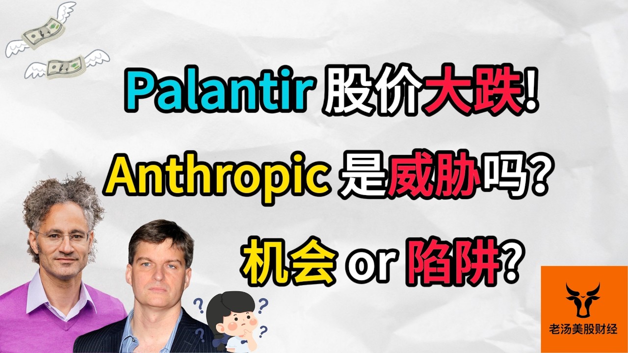 Palantir股价大跌! Anthropic是威胁吗? 这是机会 or 陷阱?【美股分析】