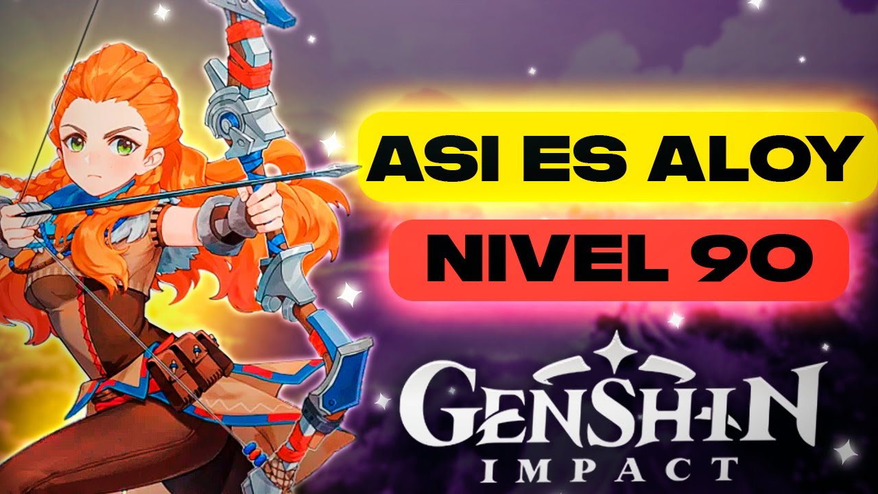 ASÍ ES *ALOY* NIVEL 90 y ARMA 90 😱 Genshin Impact