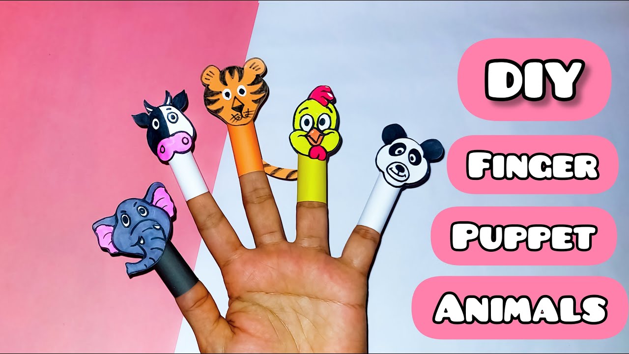 DIY Finger Puppets | How To Make Finger Puppet Animals Step by Step