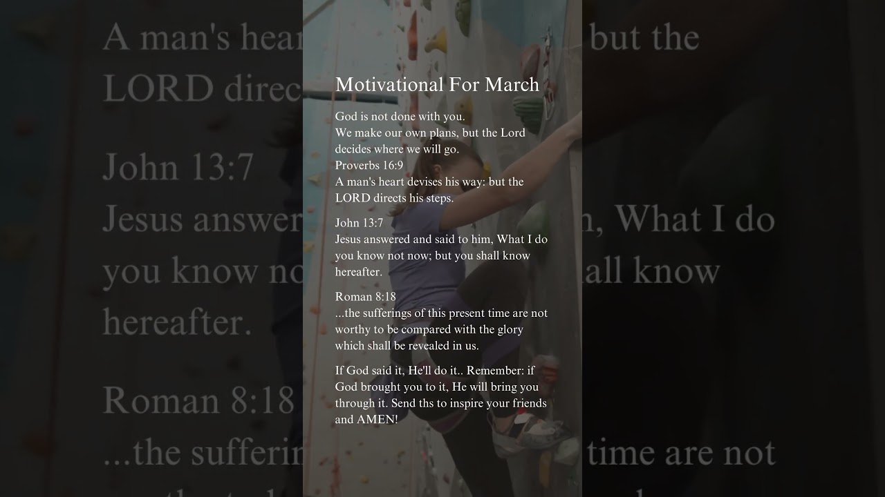 Motivational For March #prayer #prayday #prayerlife