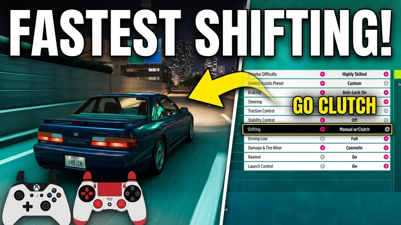 Forza Horizon 6: Как управлять автомобилем с механической коробкой передач и механической коробко...