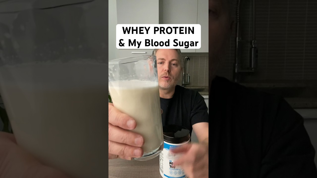 Whey protein and my blood sugar. #glucoselevels #insulinresistance #bloodsugar #wheyprotein