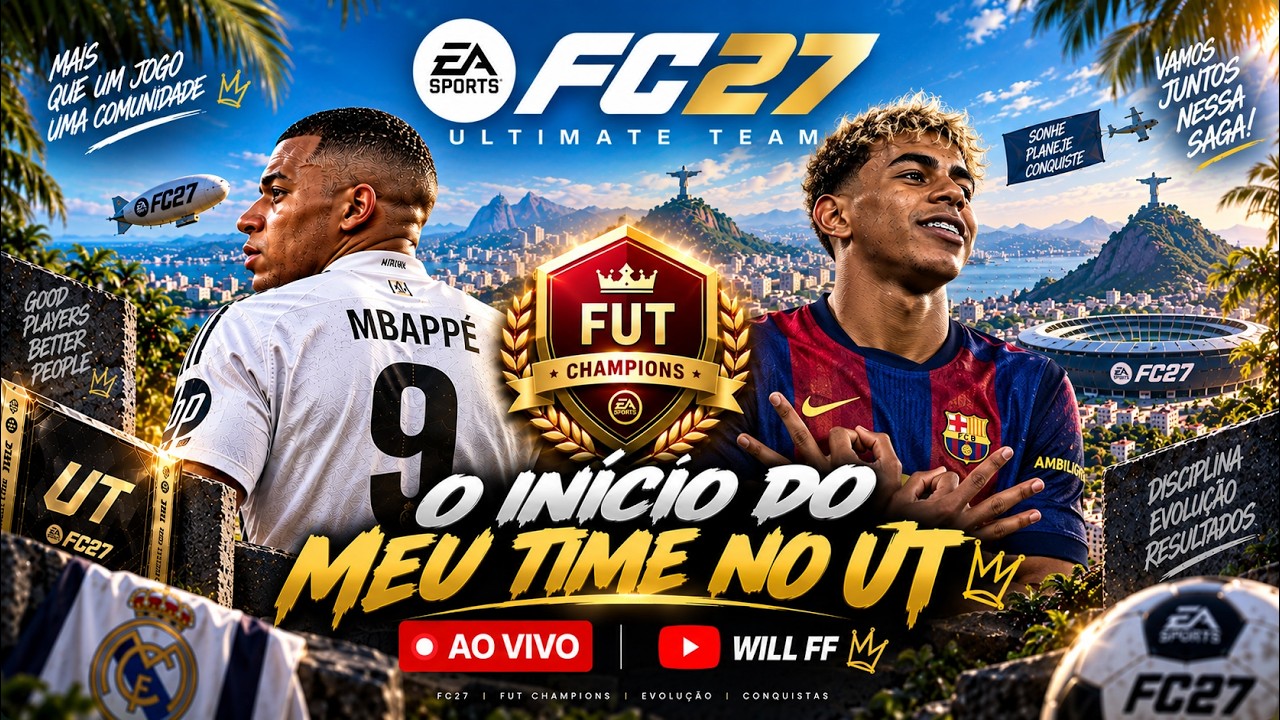 LIVE ON 🔴MONTADO MEU TIME NO ULTIMATE TEAM NO - EA FC 27🔴