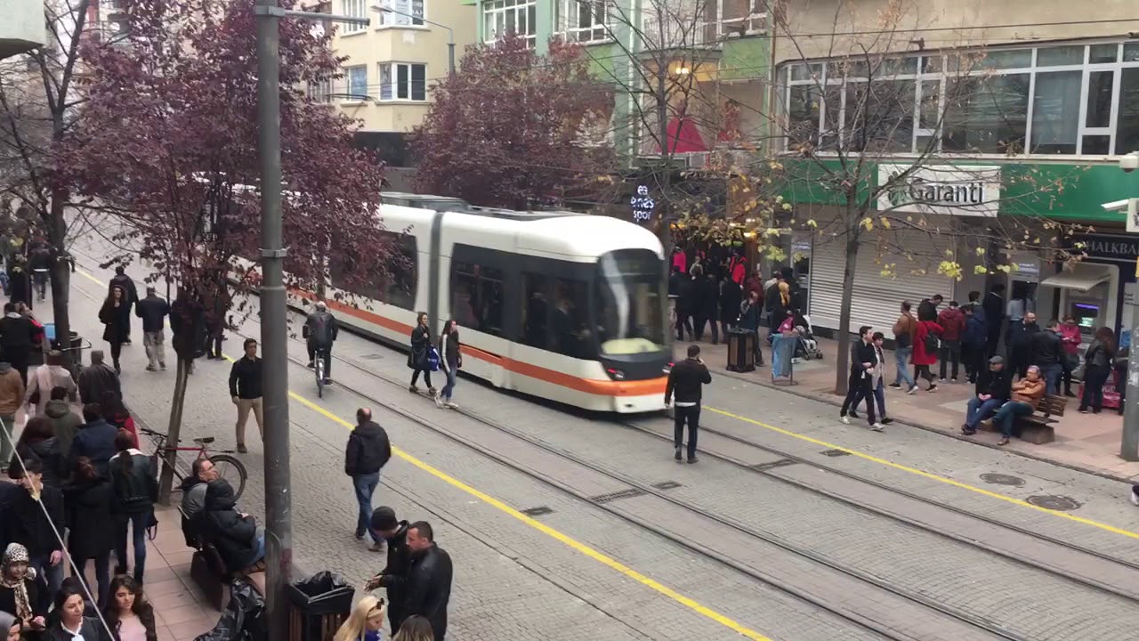 Eskişehir doktorlar caddesi tramvay 2017