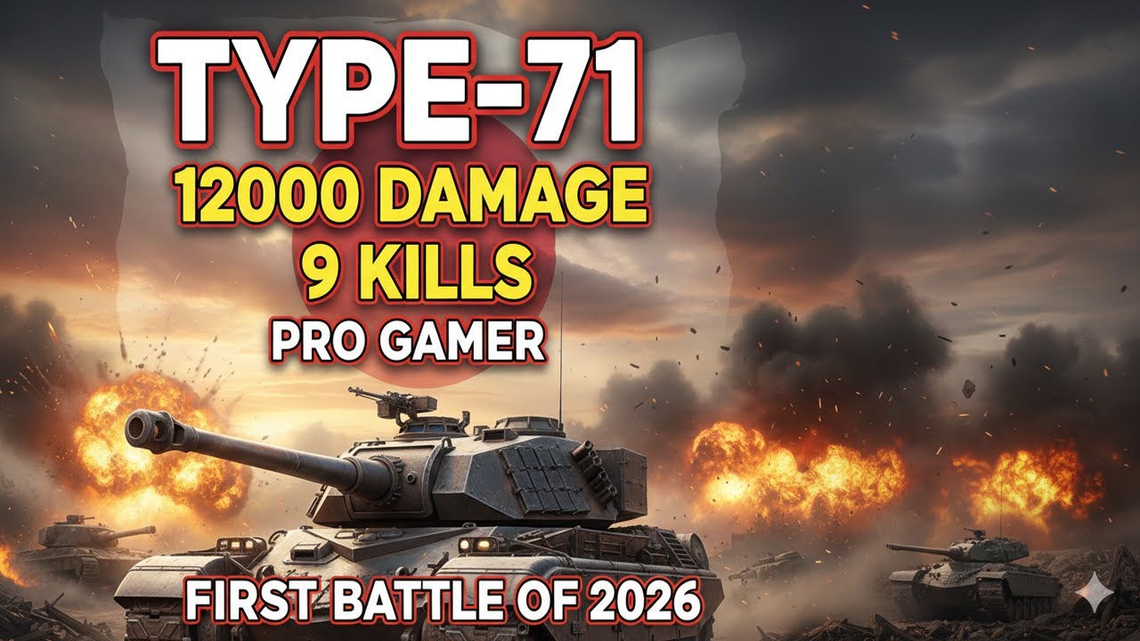 TYPE 71 2026 and the first match 12000 DAMAGE 9 Kills 