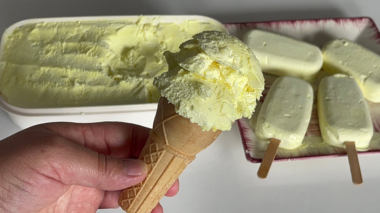 Gerçeğini Aratmayan Limonlu🍋 Dondurma Tarifi✅Rengine ve Lezzetine Hayran Kalıcaksınız😋