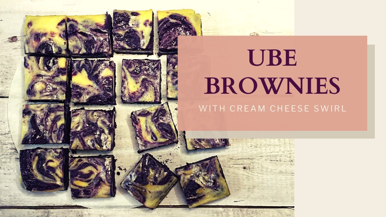 UBE BROWNIES with CREAM CHEESE SWIRL | CL’s Kitchen