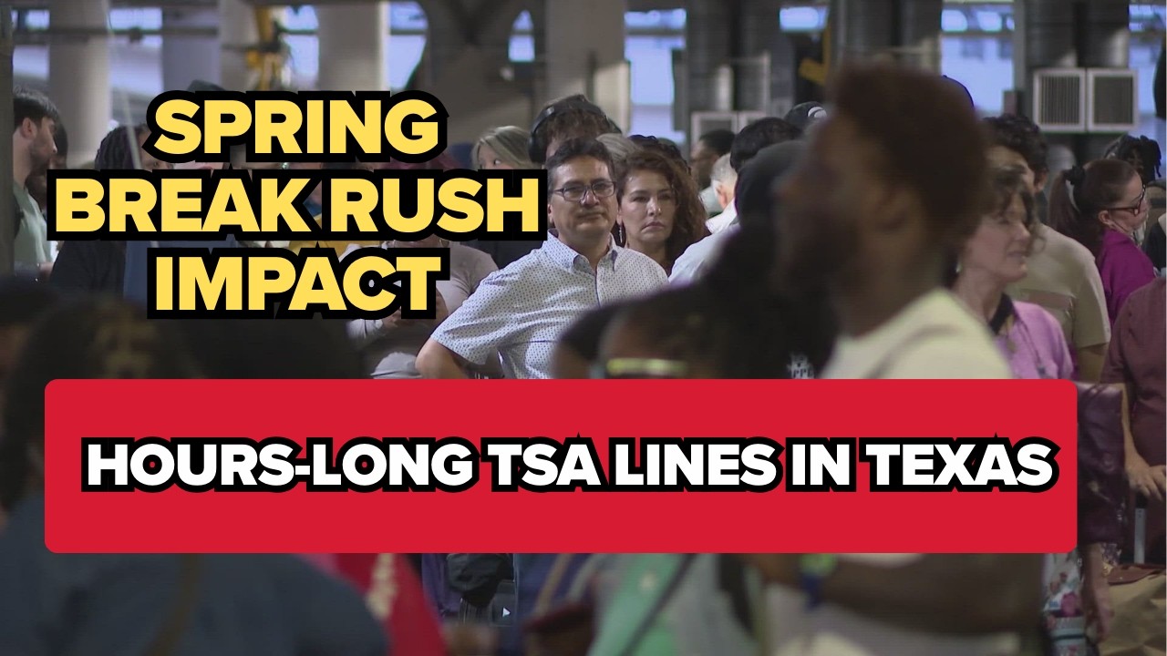 Airports see spike in crowds for spring break travel