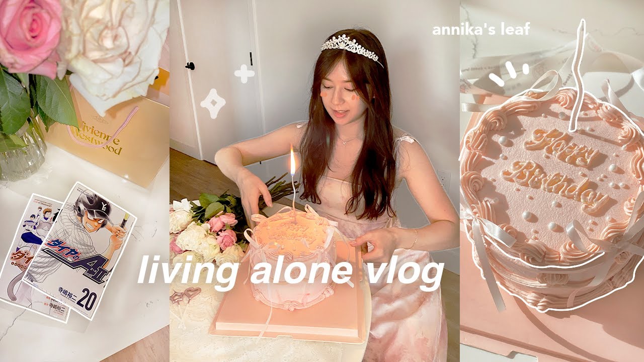 productive birthday vlog🎂 where i am traveling, custom cake, opening gifts, last minute packing