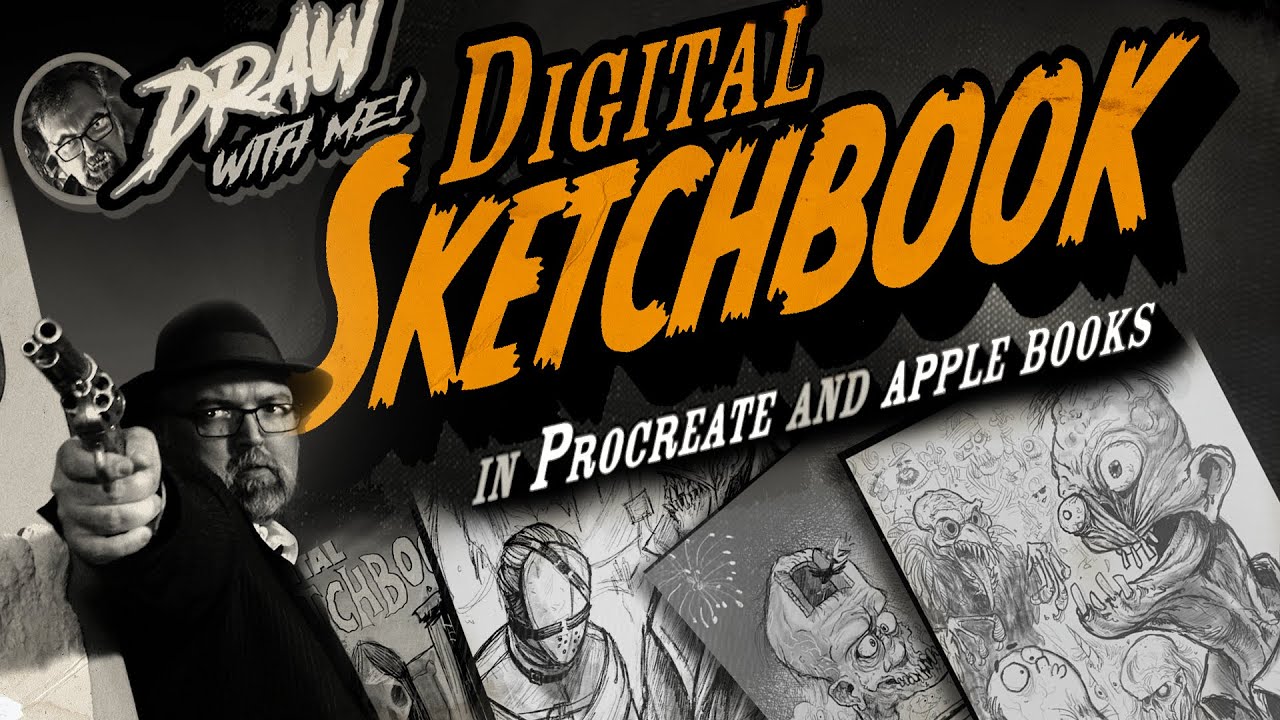Lets MAKE a digital SKETCHBOOK - Draw with me - illustrator David Hartman and the procreate app
