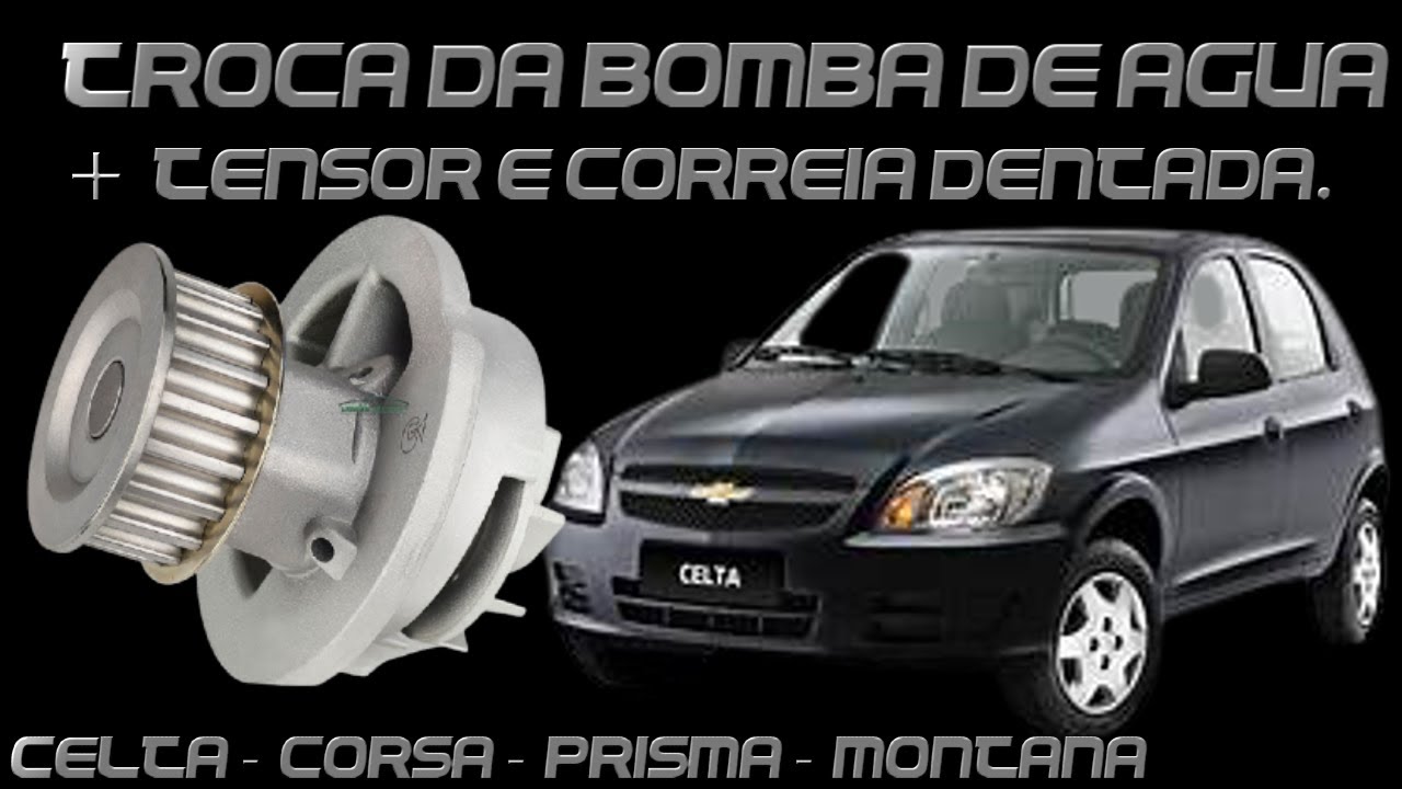Como trocar bomba d'água do celta corsa prisma | Passo a passo.