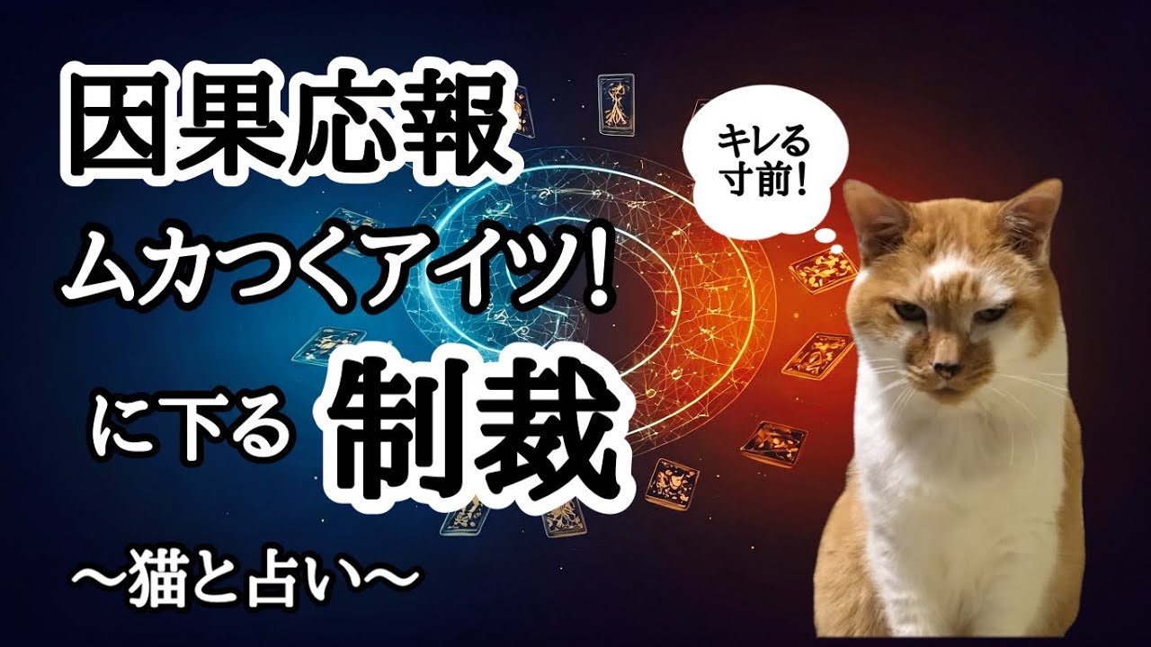 【因果応報】タロット占い🔥腹が立って仕方ないほどムカつく相手に下される制裁🔥家庭・恋愛・仕事・人間関係