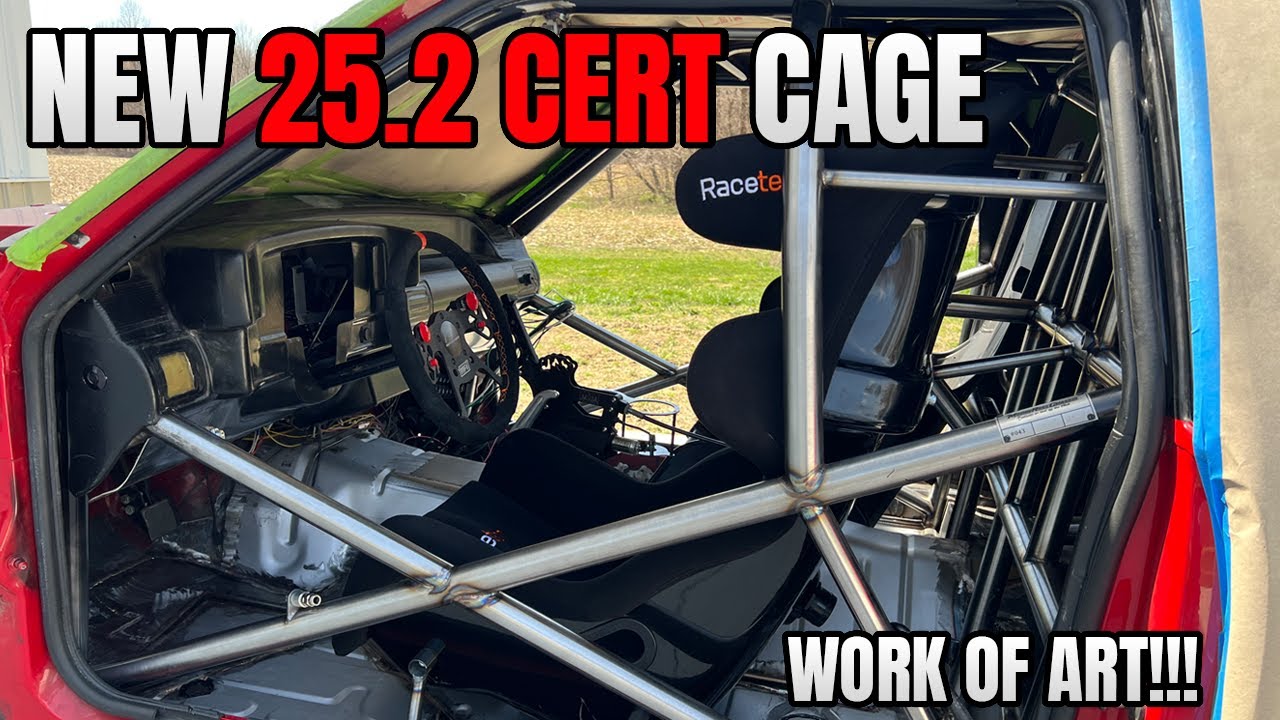25.2 Cert Cage for The Notch!! Moore Race Chassis adds all the bars to our Foxbody!
