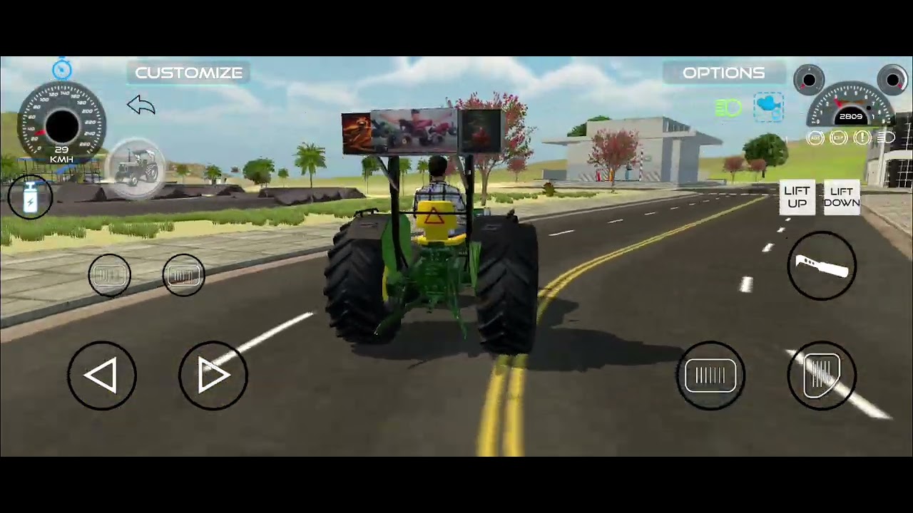 Tractor 🚜 game play in 🏙️ city.#tractor #gaming #trainding #games 