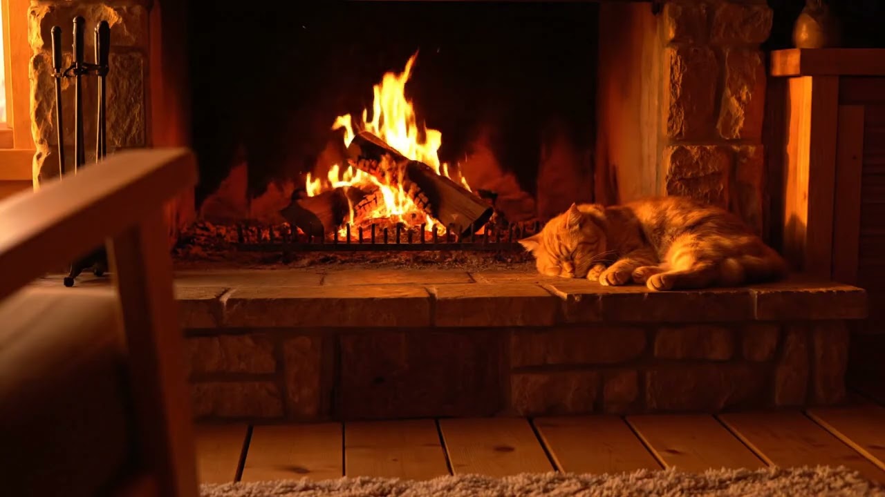 Crackling Fireplace ASMR 🔥 Anxiety Relief & Stress Reduction