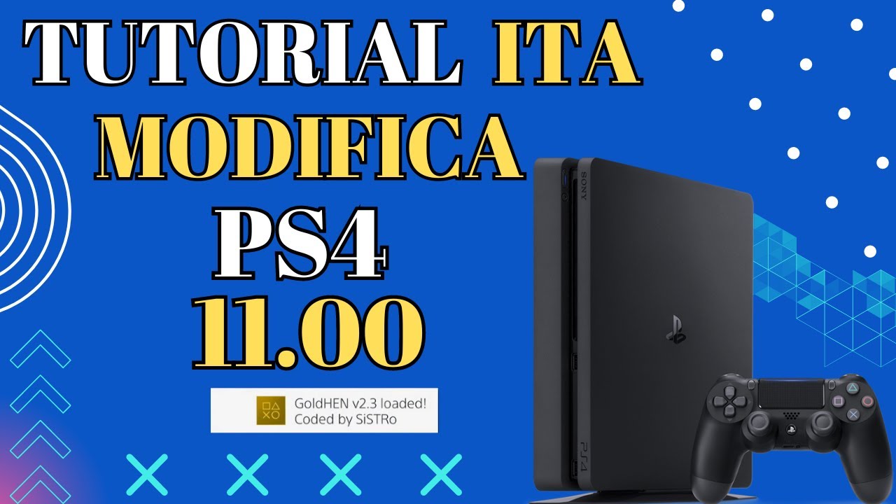 TUTORIAL JAILBREAK MODIFICA PS4 11.00 | FINALMENTE #modding #2024 #ps4 #playstation #modifica #hen