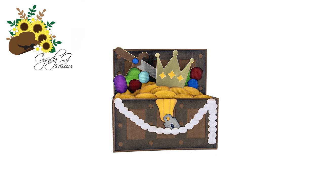 Treasure Chest Box Card SVG Assembly Tutorial