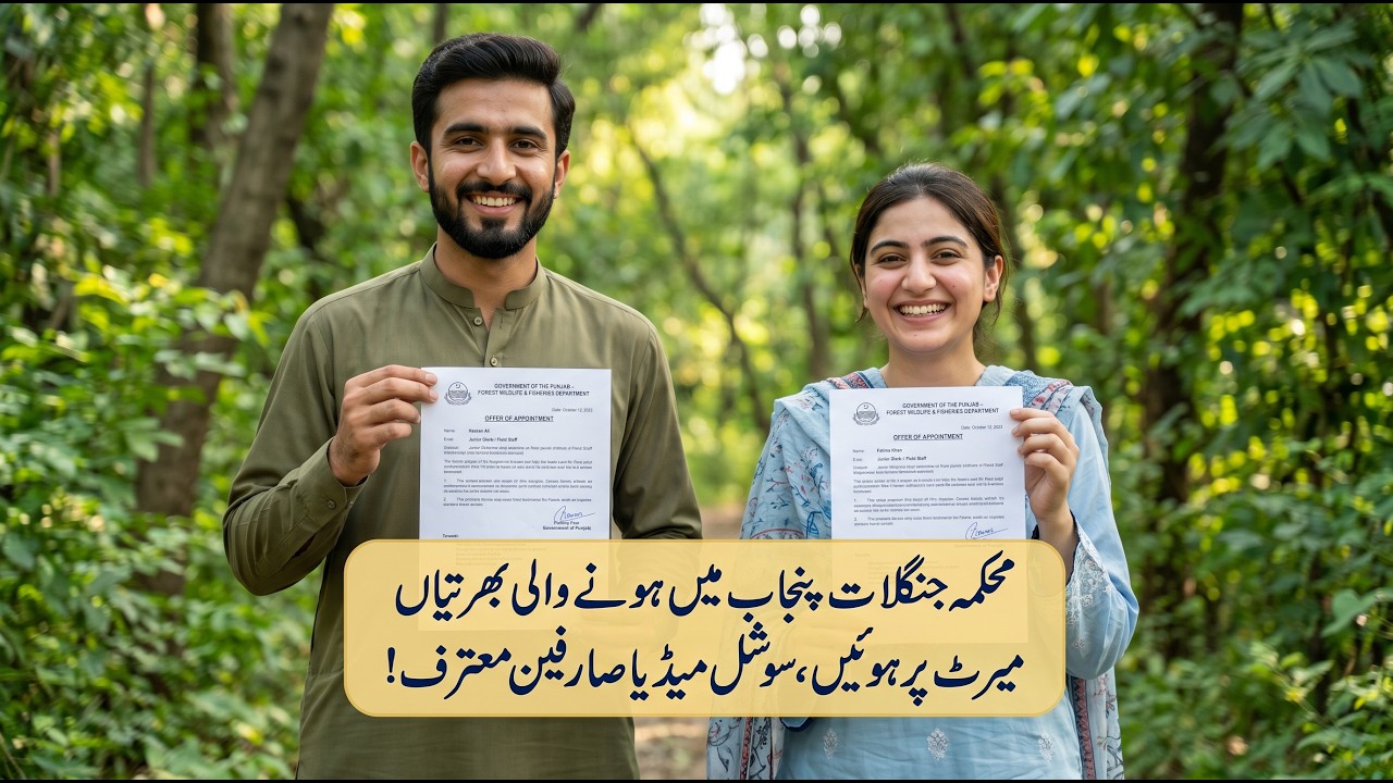 Punjab Forest Department Selected Forest Inspectors & Rangers on Merit