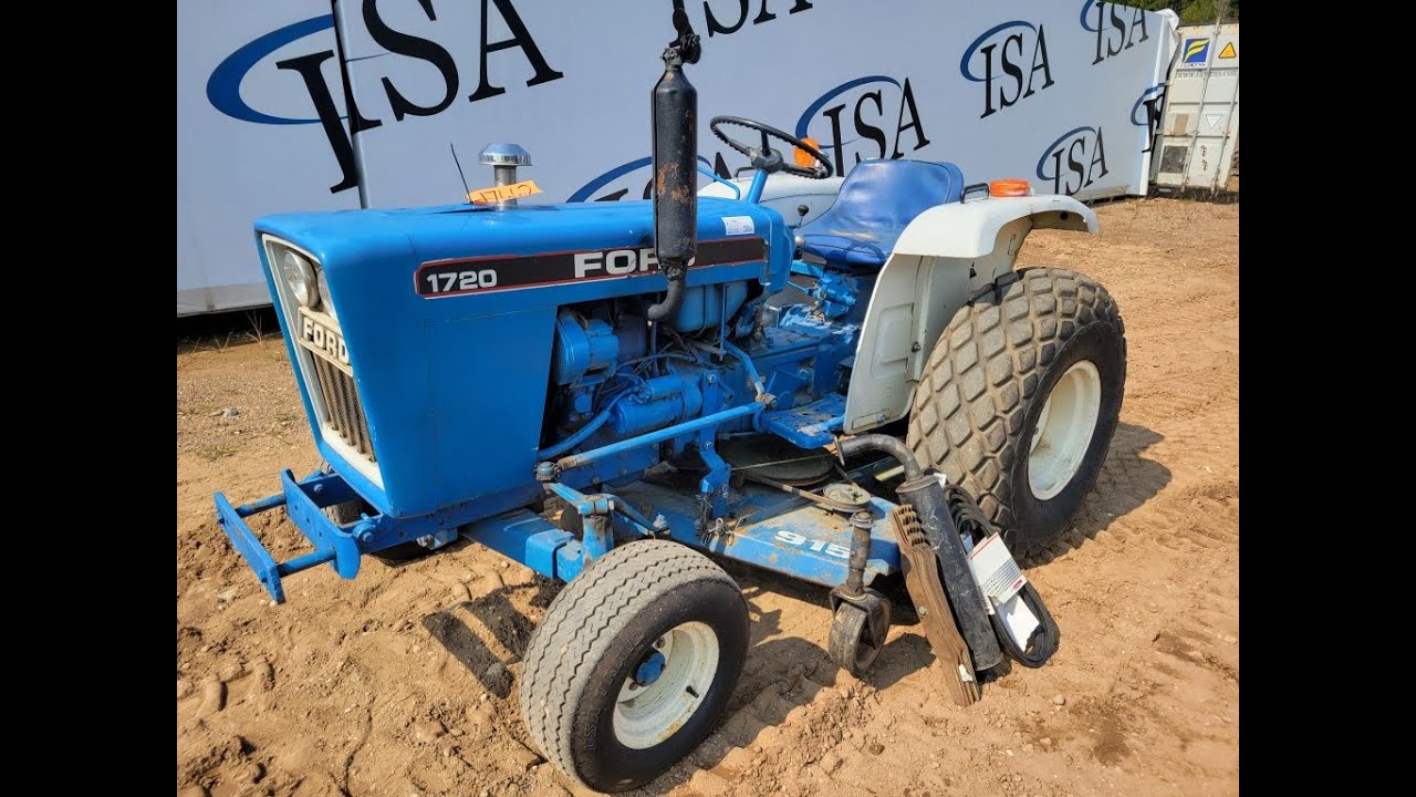 17662 - Ford 1720 Tractor w/Mower Deck Will Be Sold At Auction!