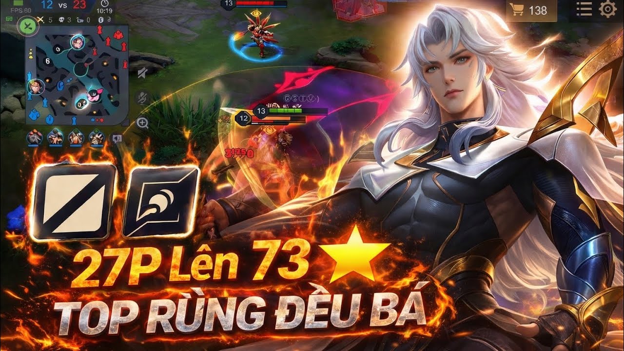 27P Cầm Edras Đi Top & Rừng L&ecirc;n Chiến Tướng 73 Sao Cực Căng | Lane N&agrave;o Cũng B&aacute; L&agrave; C&oacute; Thật