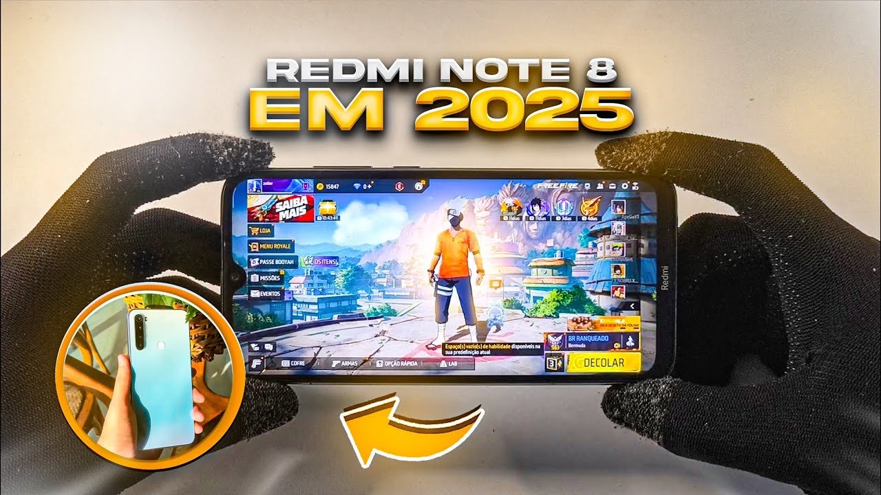 REDMI NOTE 8 VALE A PENA COMPRA  EM 2025 PARA JOGAR FREE FIRE ? 📱