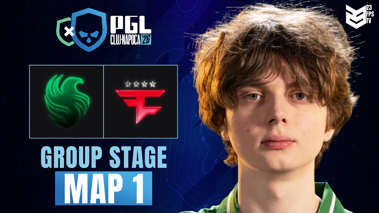 [Full match] Falcons vs FaZe | PGL Cluj-Napoca 2026 | Group Stage | MAP 1