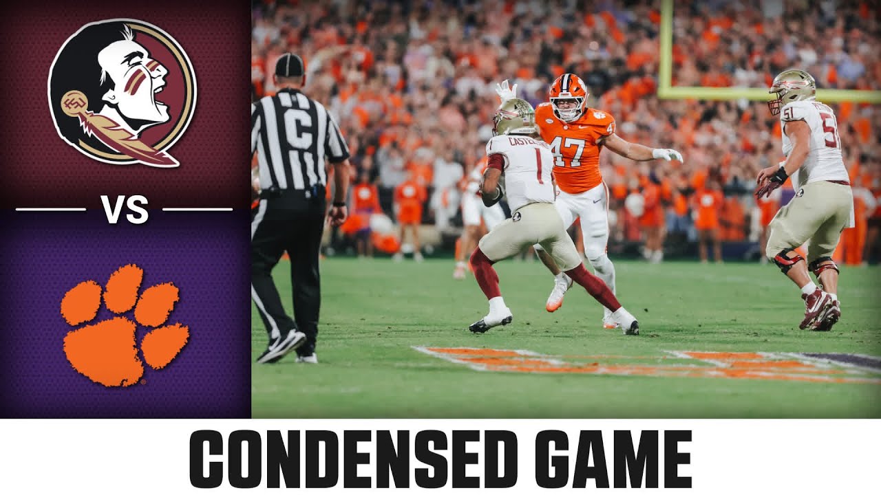 Florida State vs Clemson Condensed Game | 2025 ACC Football