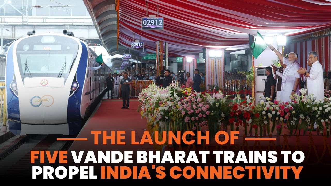 PM Modi flags off Vande Bharat trains from Rani Kamalapati Station in Bhopal