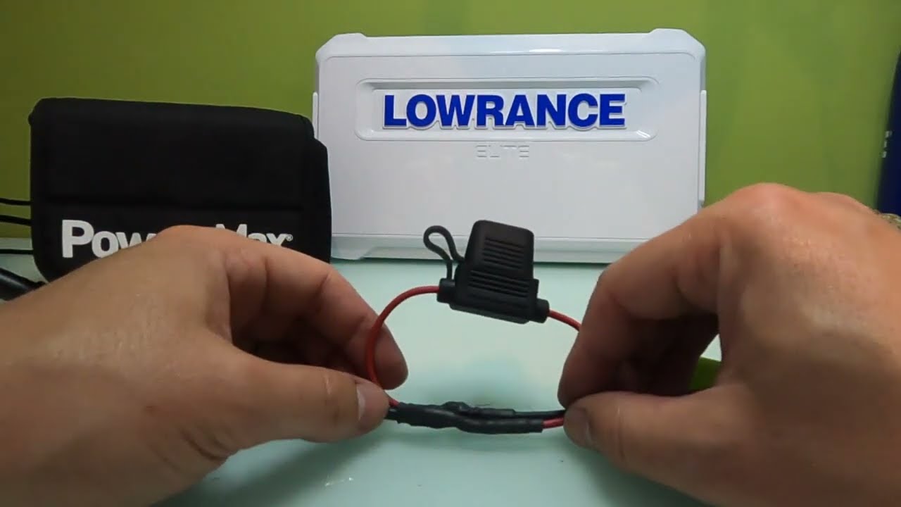 Conexión de bateria con la Sonda Lowrance Elite FS