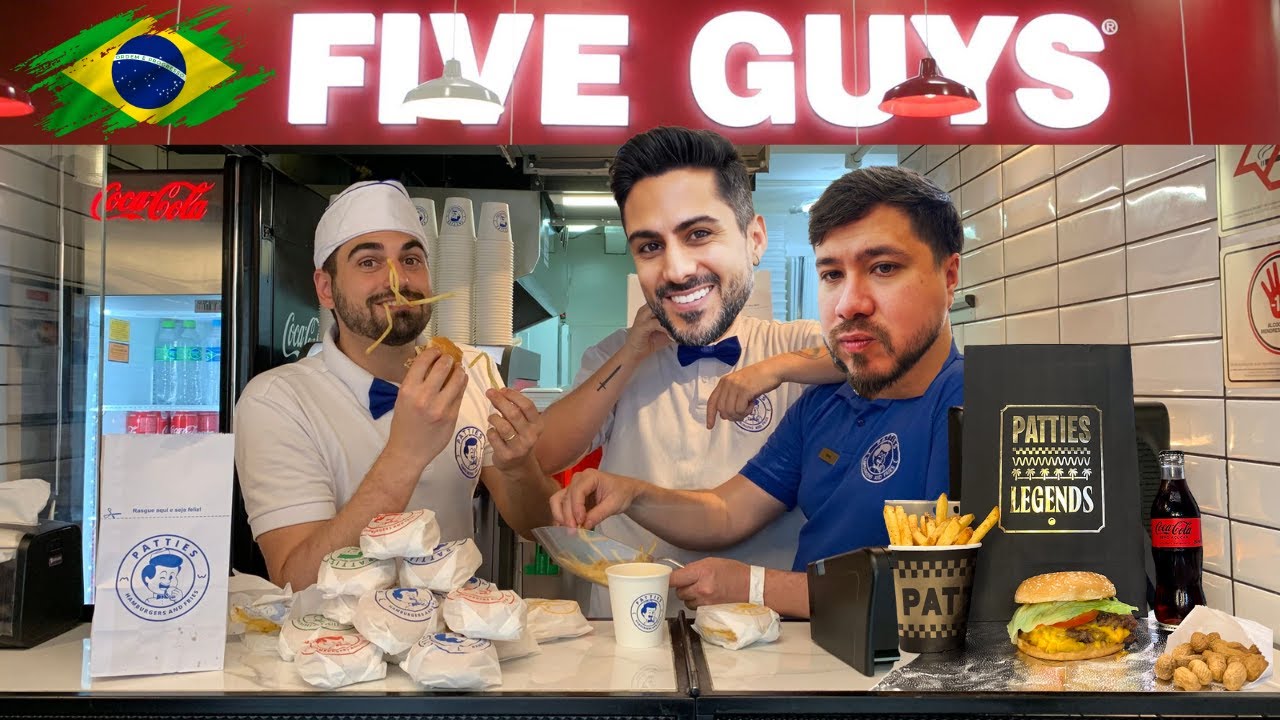 FIVE GUYS CHEGOU NO BRASIL, FINALMENTE! PATTIES LEGENDS ‹ Gourmet Por SP ›