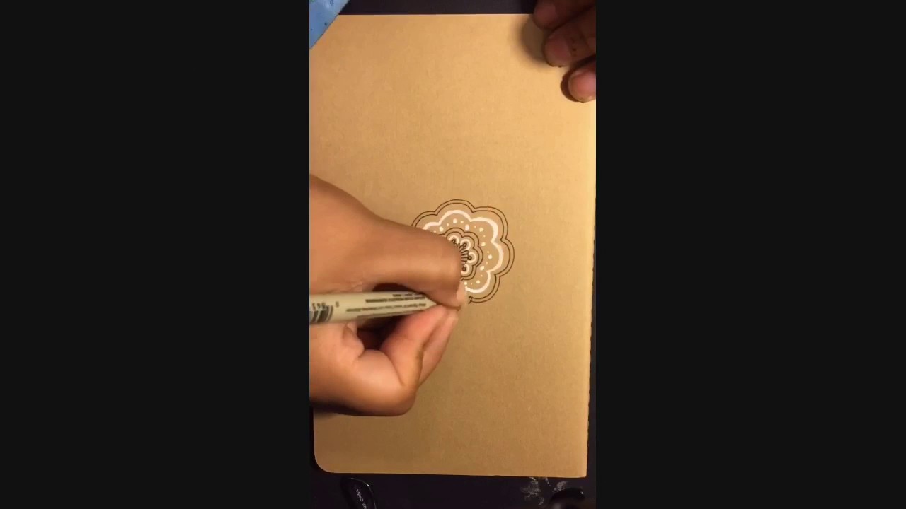 Hand-Drawn Mandala on Moleskine Tutorial