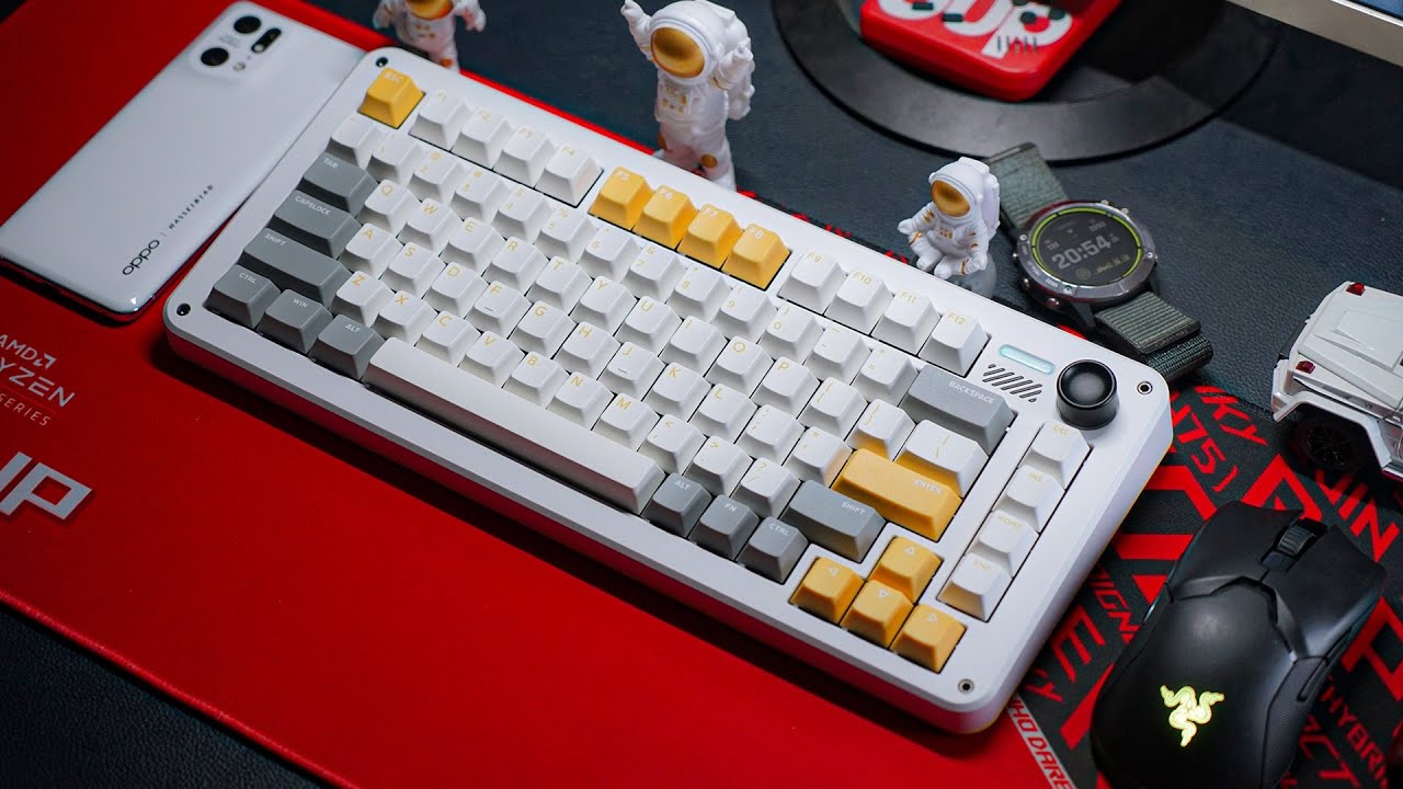 Khui hộp IQUNIX ZX75 Gravity Wave, MX Cherry Silent Red