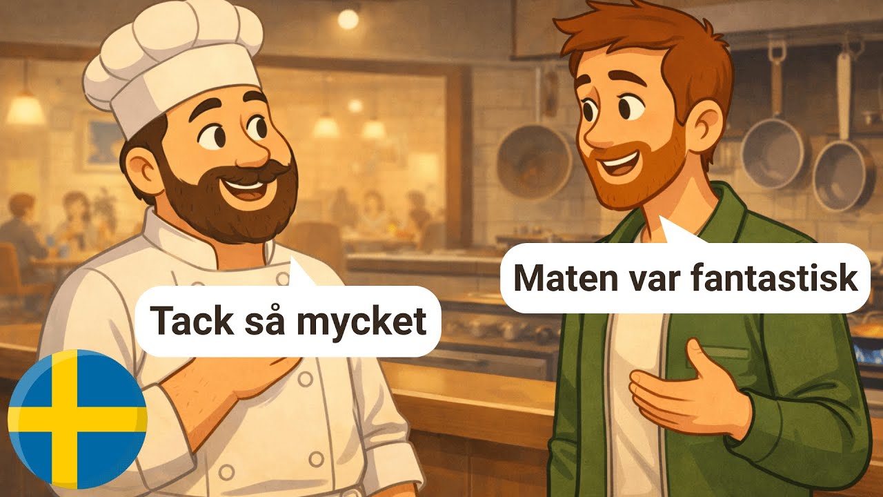 Learn Swedish with Simple Conversations (With Subtitles) | A1-A2 | Café Dialogues