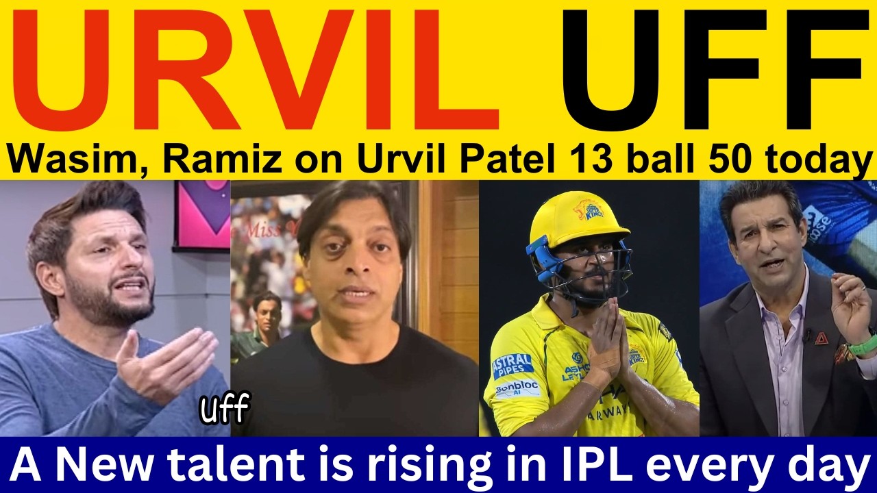 Pak Media Crying on Urvil Patel batting today IPL 2026 | Ramiz Speaks, Shoaib Akhtar on Urvil Patel