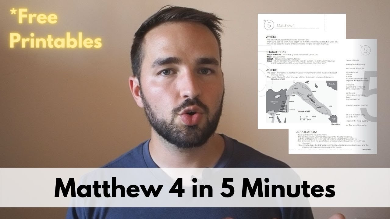 Матфея 4 за 5 минут &mdash; 2BeLikeChrist