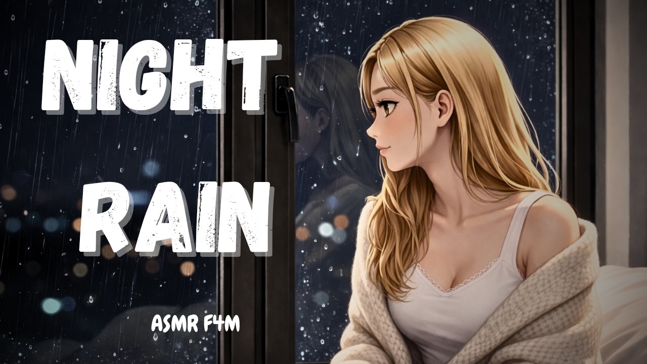 Night Rain 🌙 Soft Calm Voice ASMR | Relax & Sleep