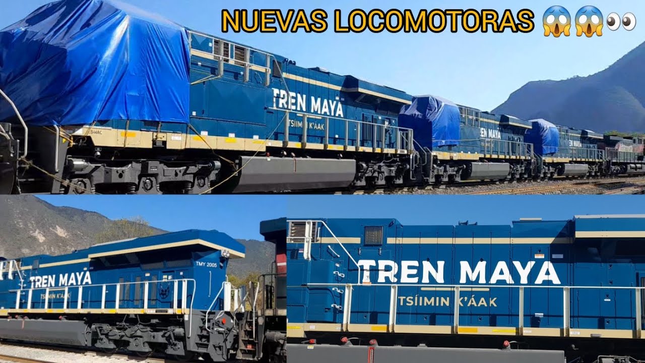 ¡¡NUEVAS ES44AC PARA EL TREN MAYA (TMY)😱😱y más trenes a su paso por acultzingo veracruz 