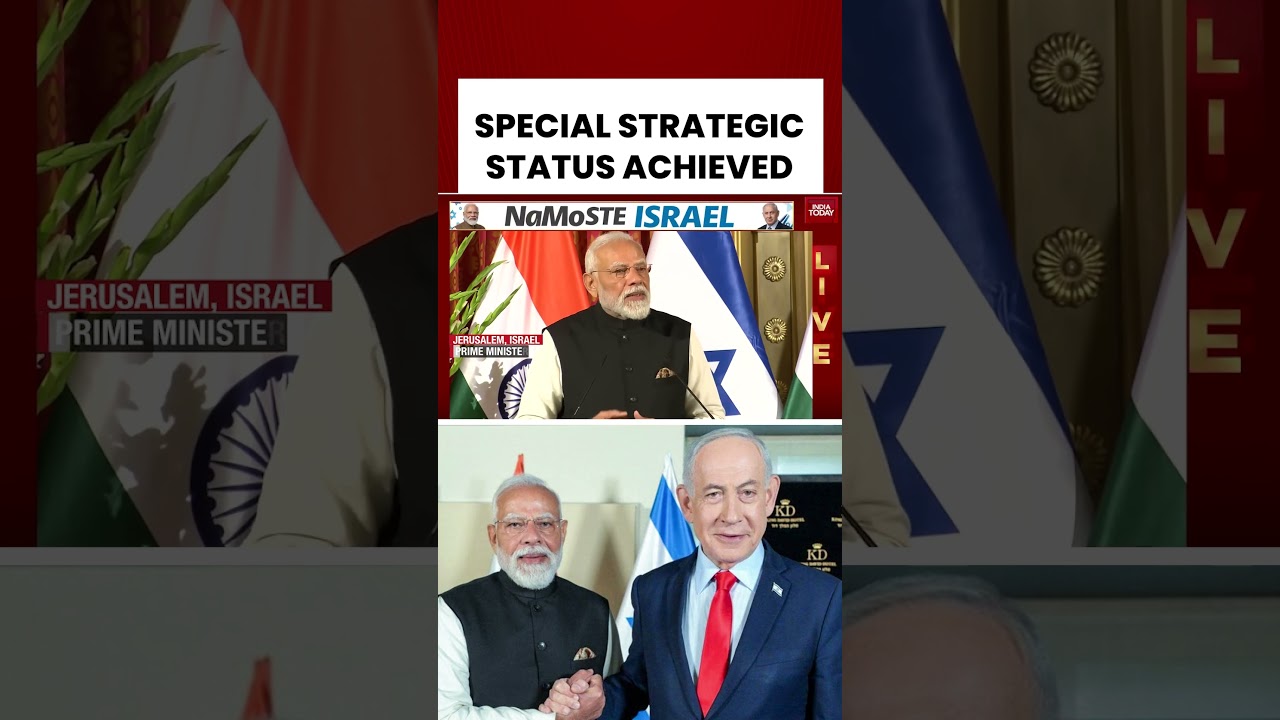 India-Israel Elevate Ties to Special Strategic Partnership #pmmodi #netanyahu #israel #israelindia