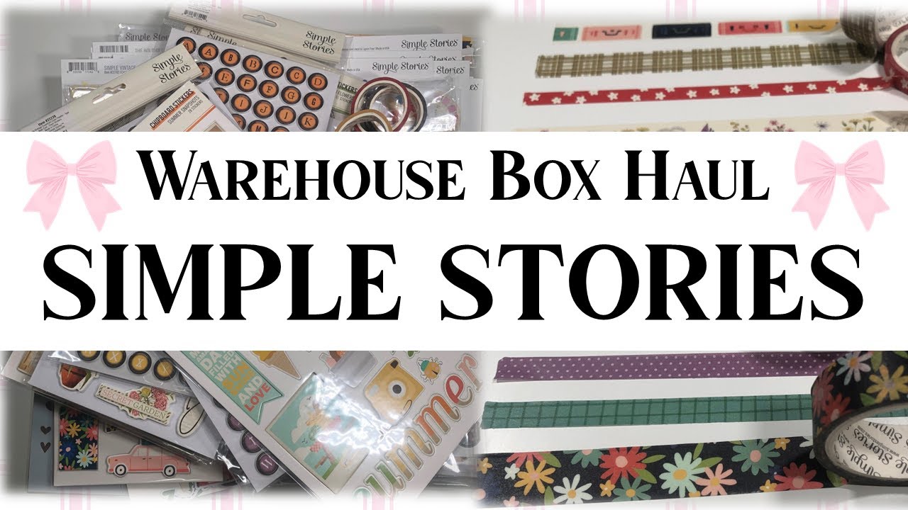 SIMPLE STORIES Warehouse Box UNBOXING & 1st Impressions✌🏼SO Many SURPRISES✌🏼Is It Worth the money?
