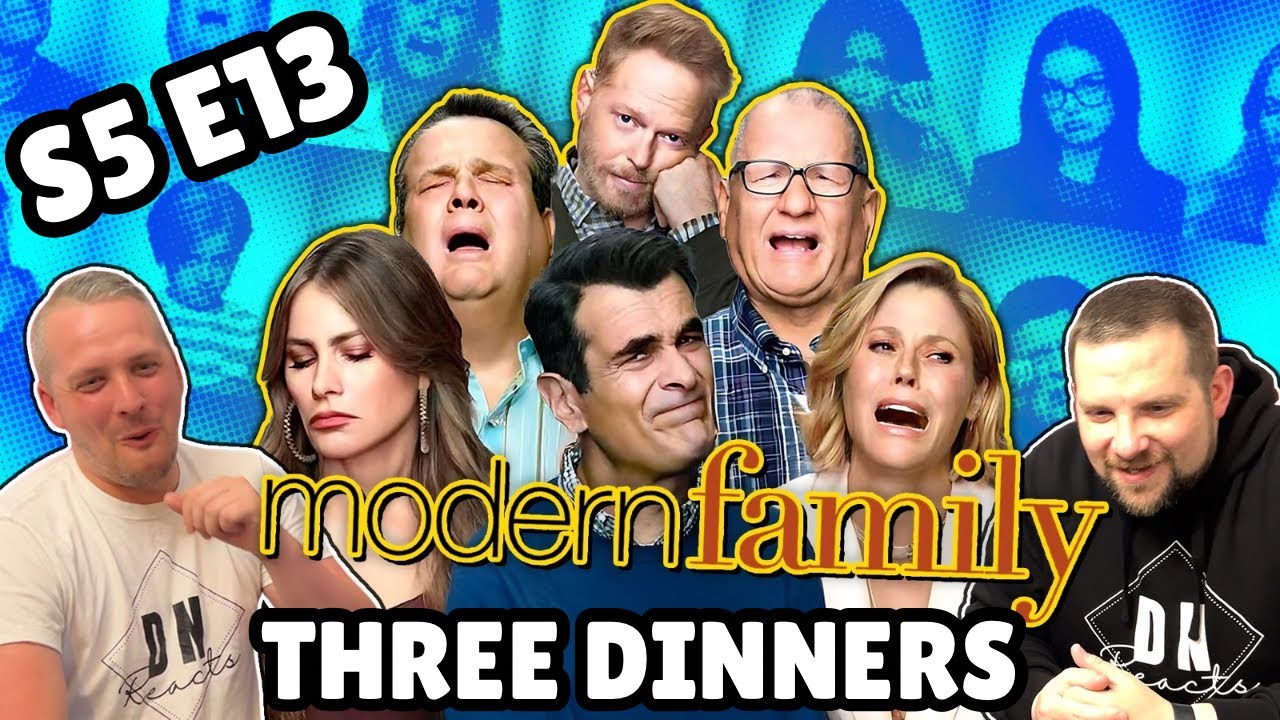 British Guys HILARIOUS Modern Family Reaction | Season 5 Episode 13 (Three Dinners)