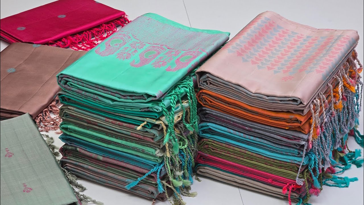 Pastel Colors Pure Soft Silk Sarees || Best Silk Sarees Shop in Coimbatore || Korvai Sarees