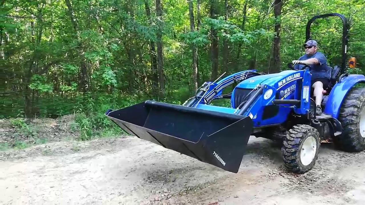 New Holland Boomer gets to do some road work
